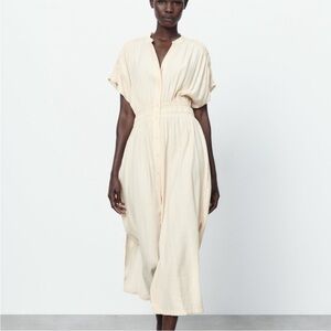 Zara Cream Midi Dress